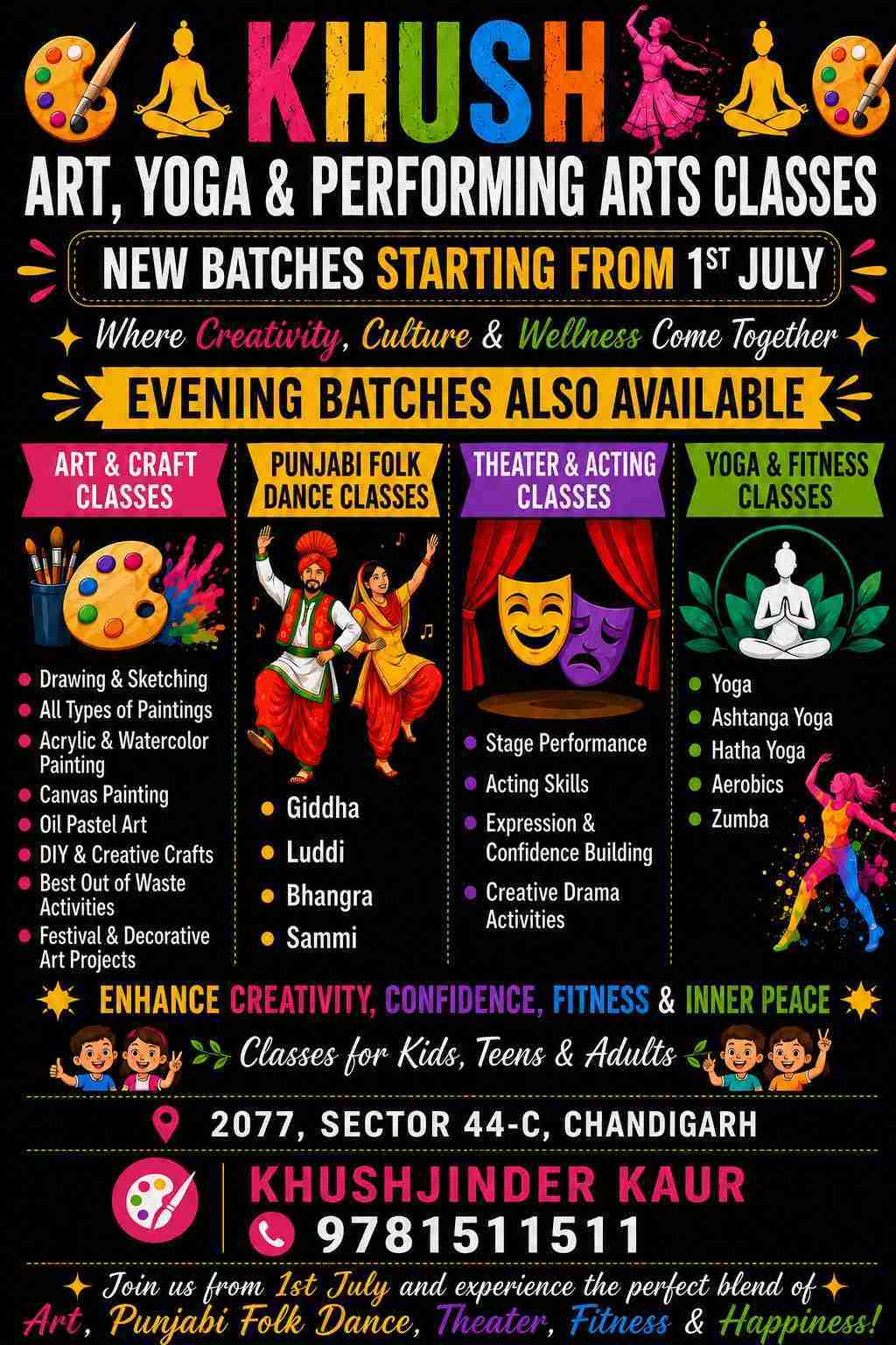Khush art academy-Art Dance and Performing Arts Classes