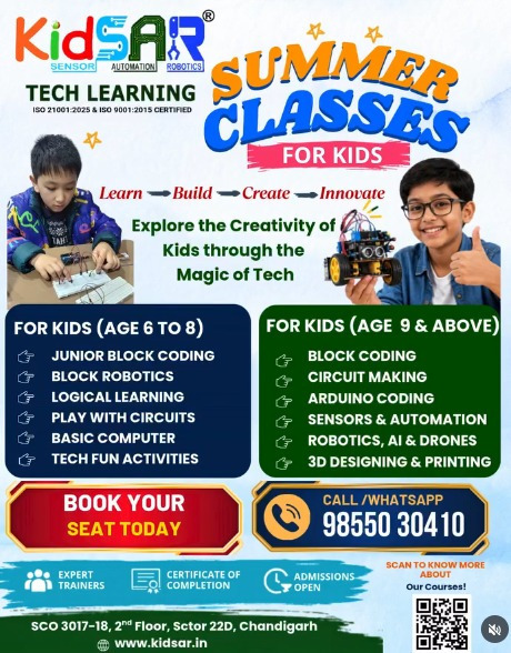 KidSAR Tech Learning-Robotics and Coding Summer Classes