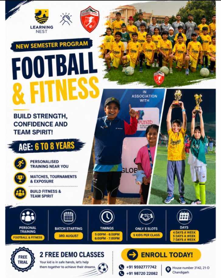 Learning Nest Pre School-Football and Fitness Program for Kids