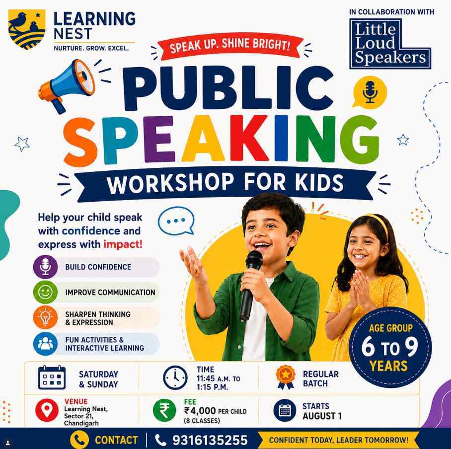 Learning Nest Pre School-Public Speaking Workshop for Kids