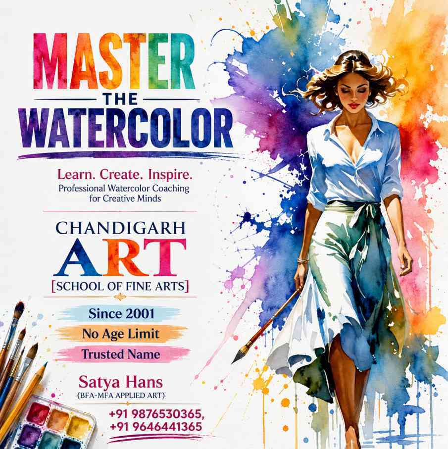 Satya Hans Coaching of Art & Computer Learning-Master Watercolor Painting